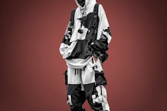 design premium futuristic, artsy, edgy style streetwear