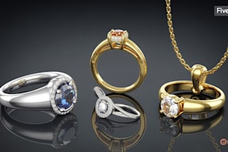 3d jewelry design pendant design jewelry animation 3d cuban chain 3d ring model