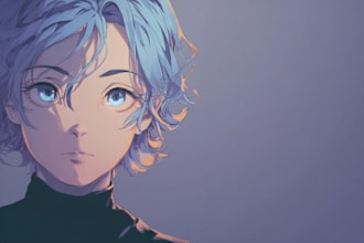 draw anime character an illustration and anime character