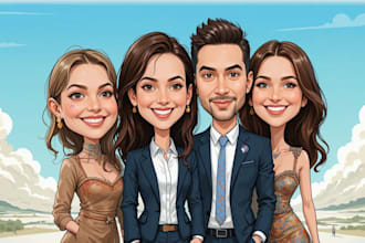 custom cartoon portraits and caricatures