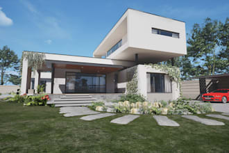 deliver high end 3d exterior house, interior house, landscape design with lumion