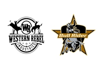 design a cutom unique bull rider logo
