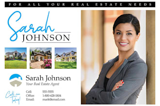 design a client converting sales postcard or flyer