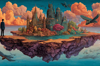 draw a surrealist or fantasy illustration