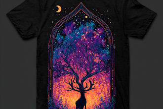 design a creative graphic t shirt design