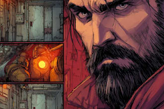 digitally color your comic book, cover or illustration
