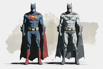 superhero character for comics