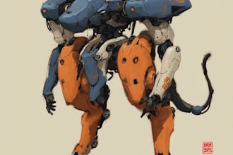 create custom mecha robot art for you