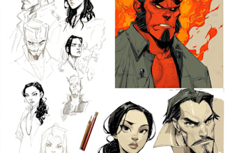 design characters and comic books