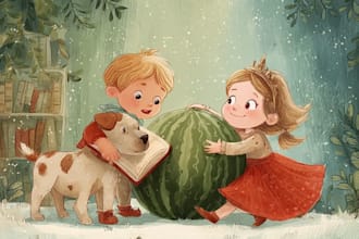children story book illustration children story book
