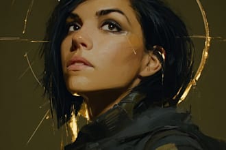 do sci fi portrait art
