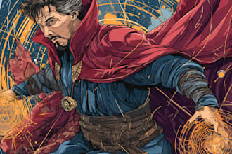 design comic book illustration with comic book illustrator