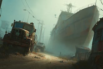 paint an environmental concept art