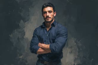 paint your loved ones in to a gorgeous digital oil portrait art