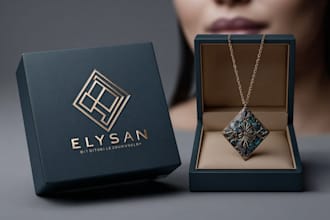 design jewelry logo modern luxury boutique