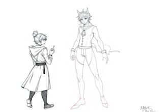 make a sketch of your fantasy character