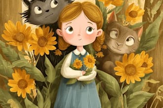 children story book illustration children story book
