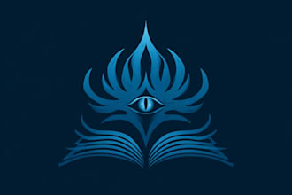 create an fantasy book novel series logo