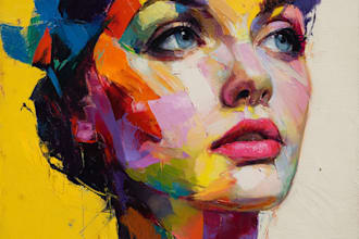 draw abstract portrait art