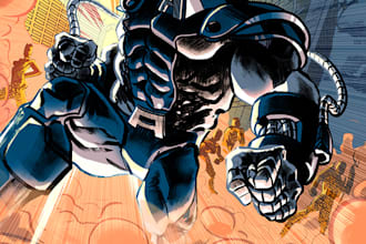create professional comic book art and graphic novel pages