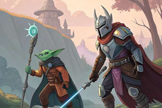 draw fantasy characters of ych or scratch