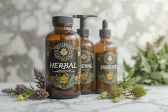 design your product herbal label design