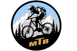 design a modern mtb or mountain cycle logo