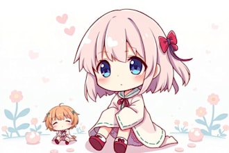 cute chibi anime art for you