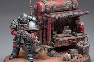 print and paint your miniatures warhammer 40k, action figure
