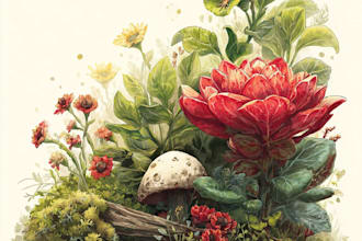 illustrate awesome botanical illustration