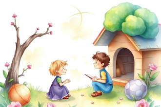 make gorgeous children story book illustration for your kids
