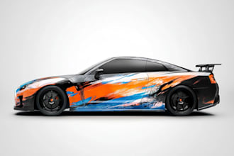 do car wrap design, racing car wrap, car wrap car wrap