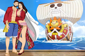 draw your photos into anime one piece