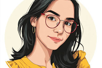 create simple cartoon portrait