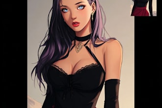 create manga, comic and anime artwork