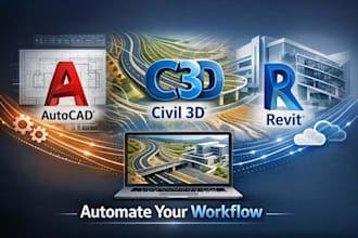 develop autocad API, net plugins autocad, civil 3d and revit to automate