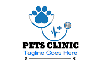 create a professional pet shop or veterinary clinic logo