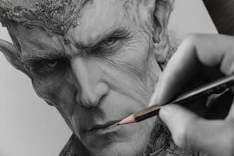 draw fantasy character illustration artwork