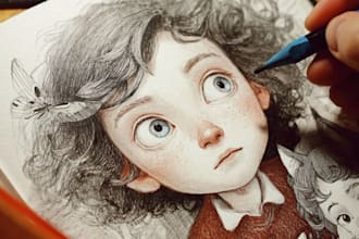 draw children book illustration