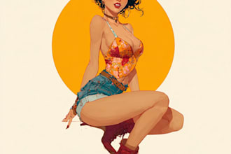 make a pin up girl and pin up girl
