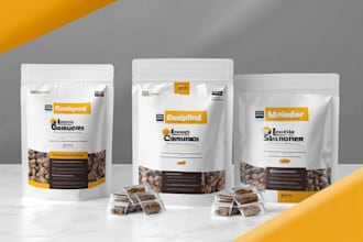 create luxury and minimalist packaging design