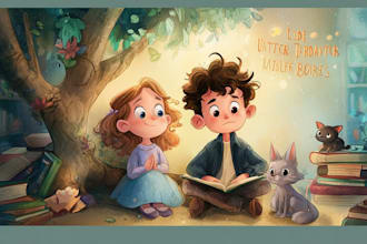 illustrate 3d children story book illustration, kids story book illustration
