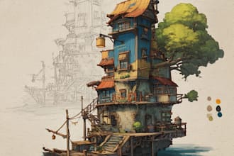 create environment concept art