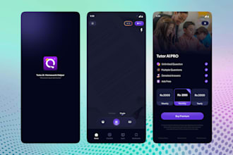 design professional mobile app UI UX design in figma uxui