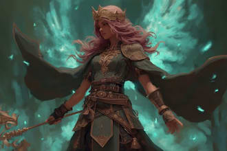 make magical and mythical fantasy character illustrations