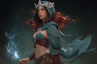 create powerful and enchanting fantasy character designs
