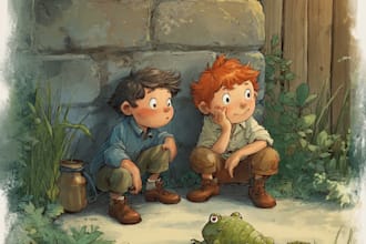 children story book illustration children story book
