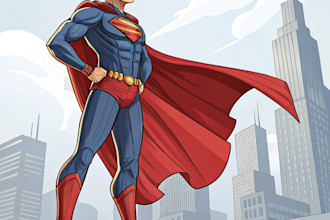superhero character for comics