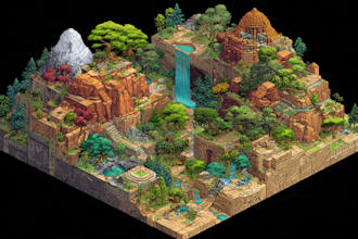 doisometric event map vector festival maps illustrations