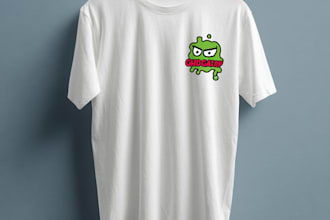 do beautiful cute funny cartoon t shirt design